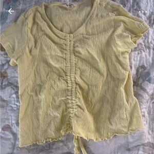 Yellow crop top